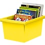 Storex Polypropylene/PP 4 Gallon Classroom Storage Bin, 7.9" x 11.3" x 13.6", Yellow, 3/Bundle (STX61453U06C-3)~#|#~BC41F4F8-88B0-4378-9DE1BCB58BC0574E_sc7