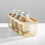 mDesign Steel Organizer, Soft Brass (25959)~#|#~BC453770-A93D-43F7-931A89B4EDCBBC12_sc7