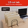 Staples File Folders, Letter Size, 1/3‑Cut Tabs, Assorted Positions, Manila, Durable Paper Stock, 250/Pack~#|#~BC49B03C-0E37-4BF8-A0AFC4E8CD8FA5D5_sc7