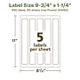 Avery EcoFriendly Rectangle Multipurpose Labels, 9-3/4" x 1-1/4", White, 250/Box (94262)~#|#~BC4C2B3E-E22D-4CDD-BCB987AA1D6F9D54_sc7