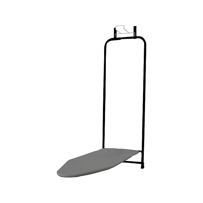 Household Essentials Over-the-Door Ironing Board, Matte Black