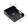 Mind Reader Plastic Utensil Napkin & Plate Holder, Silverware Organizer, Serving Tray, Black (PSNAPUT-BLK)~#|#~BC53C9FD-BD37-4E87-9ACA589DD0D96940_sc7