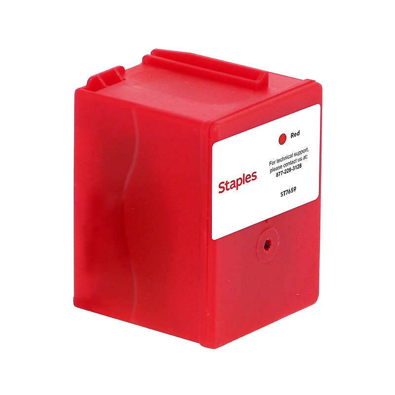 Staples Remanufactured Postage Meter Red Ink Cartridge (TR7659) image 1