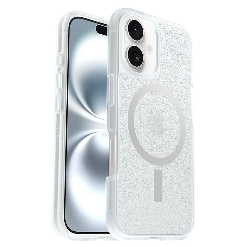 OtterBox React Series MagSafe Phone Case for iPhone 16, Shock Absorbing, Clear (77-99684) image 1