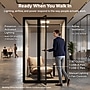 Uncaged Ergonomics Modular Acoustic Office Pod with Ventilation, Lighting and Power, Working, Black (POD-W-black)~#|#~BC6319F2-B2B7-47BB-8B691D6461FEDCBF_sc7