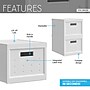 Techni Mobili Storage Box with Lid, Plastic, White, 2/Pack (RTA-SBX200)~#|#~BC6346D4-C8A4-4189-86911E855CFFBCFE_sc7