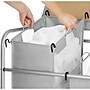Whitmor 3-Section Rolling Laundry Sorter, Metal, Gray (6705-7885-BB)~#|#~BC657F3F-9BE2-4FC3-AA46D0A76839BB0E_sc7