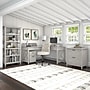 Bush Furniture Key West 66"H 5-Shelf Bookcase with Adjustable Shelves, Linen White Oak Laminated Wood (KWB132LW-03)~#|#~BC6A7108-5FDA-4F3A-97A56AF21944BD90_sc7