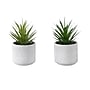 Monarch Specialties Inc. 9" Artificial Succulent Plant in Pot, 2/Set (I 9362)~#|#~BC6AAE74-29BC-4403-87F43CDFB6D72AEC_sc7