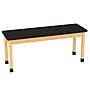 Diversified Woodcrafts Perpetulab Rectangular Science Lab Table, 72" x 24", Oak (P730LBBK30N)~#|#~BC6B9369-D801-4F1B-91C5CFD489AAC248_sc7