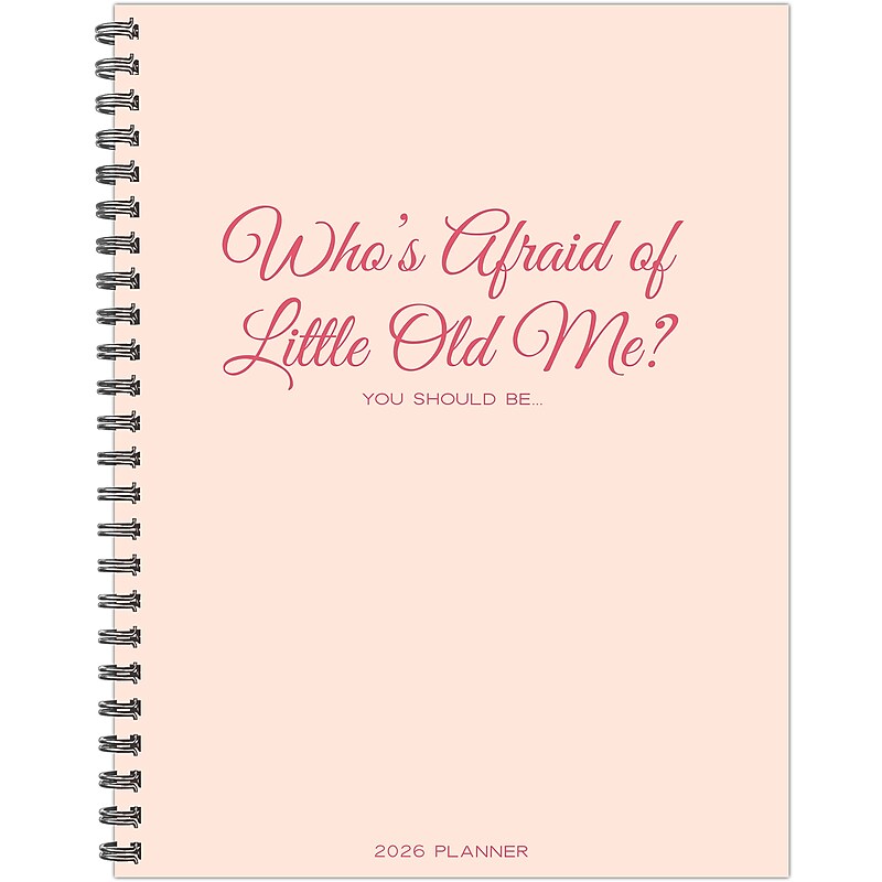 2026 Willow Creek Who's Afraid of Little Old Me? 8.5" x  Weekly & Monthly Planner, Paperboard Cover (58473) image 1