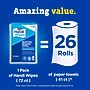 CloroxPro Clorox Handi Wipes Cotton Cleaning Cloths, Blue/White, 72 Cloths/Pack, 8/Carton (60942CT)~#|#~BC70C813-084A-4C10-93463A73CA401151_sc7