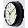 Infinity Instruments Round Retro Wall Clock, Aluminum, 9.5" (10940-BLACK)~#|#~BC71049C-CE44-42DA-8DA9E56BE74DBAE6_sc7