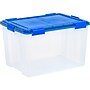 Iris WeatherPro 74 Qt. Latch Lid Storage Bin, Clear/Blue (500204)~#|#~BC72E757-F850-46E6-960DF3F206B37B69_sc7