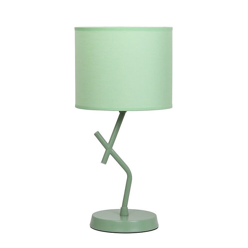 Simple Designs Abstract 17.13" LED Table Lamp, Green (LT1172-GRN) image 1
