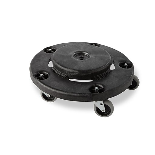 Rubbermaid Brute Round Trash Can Dolly, Black (FG264000BLA) | Staples