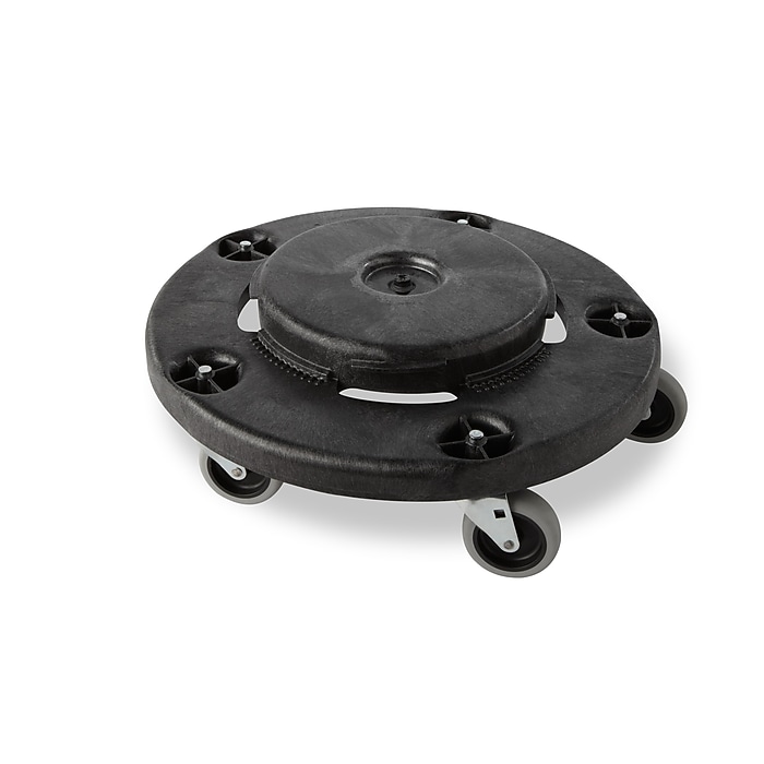 Rubbermaid Brute Round Trash Can Dolly, Black (FG264000BLA) | Staples