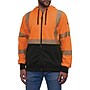 Ergodyne GloWear 8318BK High Visibility Long Sleeve Black Bottom Hooded Zip-Up Sweatshirt, ANSI Type R Class 3, Orange, Medium~#|#~BC788A07-BBF9-40C3-92D75604687BD1E2_sc7