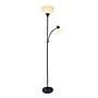 Simple Designs 71.50" LED Floor Lamp with Reading Light, Black (LF2000-BLK)~#|#~BC7A4486-6800-4676-B63EC37FC7B9792B_sc7