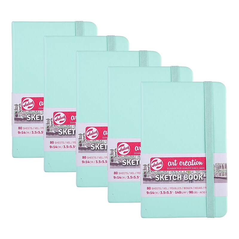 Talens Art Creation 3.5" x 5.5" Sketch Book, 80 Sheets/Book, 5/Bundle (TLN9314031M-5) image 1