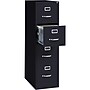 Lorell 4-Drawer Vertical File with Lock, Black, 52"H x 15"W x 25"D (LLR60650)~#|#~BC7CAA96-E653-484A-8E308AD257C95A33_sc7