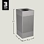 Rubbermaid Silhouettes Metal Trash Can with Open Top Lid, 16 Gallon, Stardust Silver Metallic (FGSC14EPLSM)~#|#~BC7CD673-9FC8-4064-A40FA610C6BBDAAF_sc7