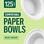 Perk™ Eco Compostable Paper Bowls, 12 Oz., White, 125/Pack (PK61285)~#|#~BC8B5FE6-0150-4B7D-9C014FCCF2395E44_sc7