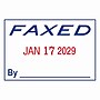 2000 Plus Self-Inking Dater and Message Stamp, FAXED, Blue and Red Inks (011032)~#|#~BC8D8A3F-9036-4D10-83158DDE800C2B55_sc7