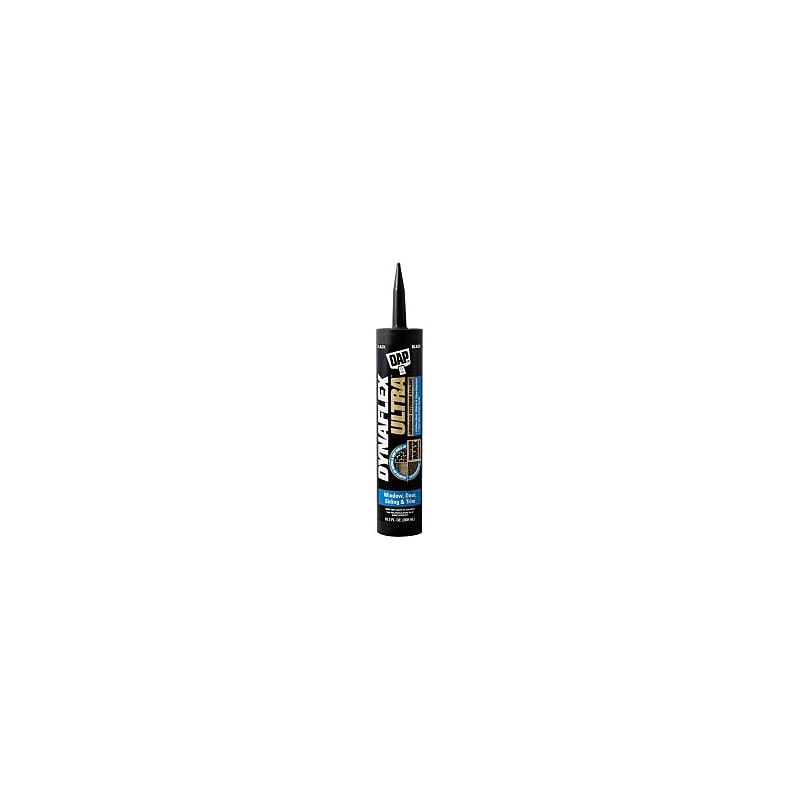 DAP DYNAFLEX ULTRA Advanced Exterior Sealant, Black, 10.1 oz., 12/Pack (7079818220) image 1