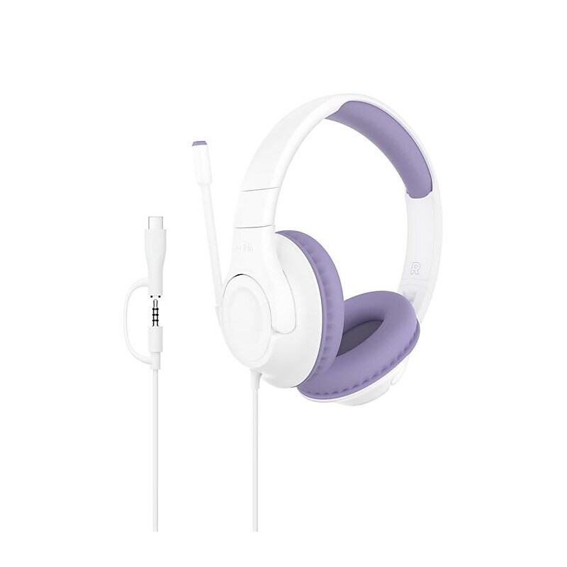 Belkin SoundForm Inspire Over-Ear Headset for Kids, Bluetooth, Lavender (AUD007fqLV) image 1