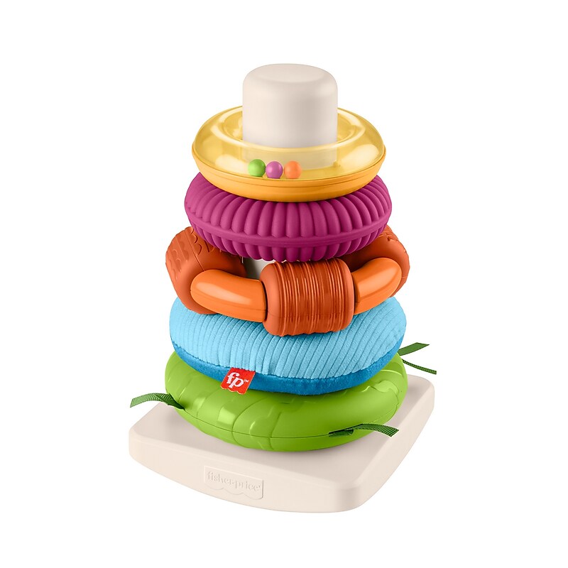 Fisher-Price Sensory Rock-A-Stack Toy (HXK47) image 1