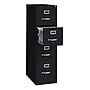 Hirsh Commercial 4-Drawer Vertical File Cabinet, Letter Size, Lockable, 52"H x 15"W x 25"D, Black (14116)~#|#~BC96DEAD-395E-49AD-8333F9ABA9C26B79_sc7