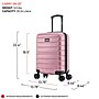 InUSA Trend 20" Hardside Carry-On Suitcase, 4-Wheeled Spinner, TSA Checkpoint Friendly, Rose Gold (IUTRE00S-ROS)~#|#~BCA27D0D-1F75-4855-931E651973B59EB8_sc7