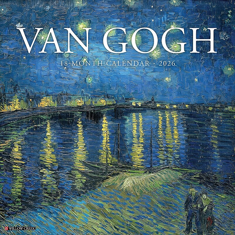 2026 Willow Creek Van Gogh 12" x 12" Monthly Wall Calendar (53072X) image 1
