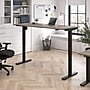 Bush Business Furniture Move 40 Series 72"W Electric Adjustable Standing Desk, Modern Hickory/Black (M4S7230MHBK)~#|#~BCB3FB09-CB42-4D77-9B33E5E843424823_sc7