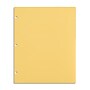 Staples 3-Hole Punched 2-Pocket Plastic Portfolio Folder, Yellow (52805)~#|#~BCB7863F-C097-416E-BCC154B1E507AC8D_sc7