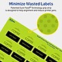 Avery Laser/Inkjet Multipurpose Square Labels, 1.5" x 1.5", Bright Green, 1600/Box (94106)~#|#~BCB93B73-5264-4B2D-893434D8FFDDF824_sc7