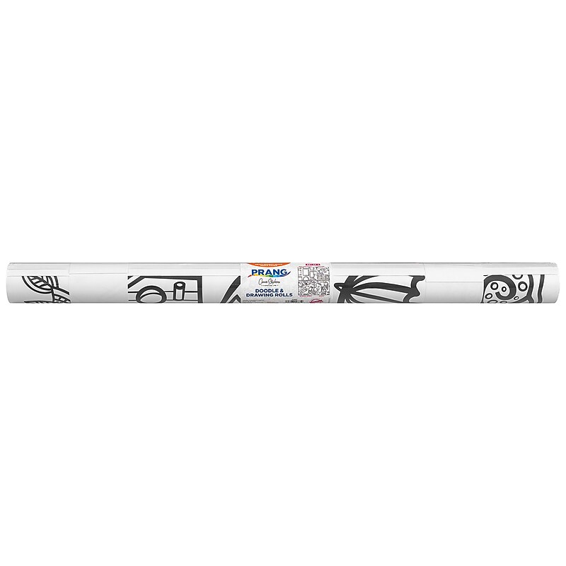 Prang Doodle & Drawing Roll, 30" x 58", White, 4 Sheets/Roll (PAC4861) image 1