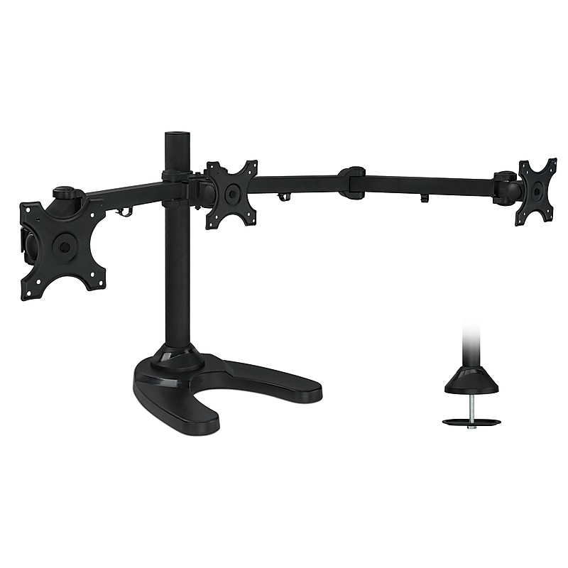 Mount-lt! Adjustable Monitor Mount, Up to 24", Black (MI-789) image 1