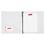 JAM Paper 1" 3-Ring Flexible Poly Binder, White (PB75239WH)~#|#~BCC3A749-748C-4DA0-9EE78E43C7554478_sc7