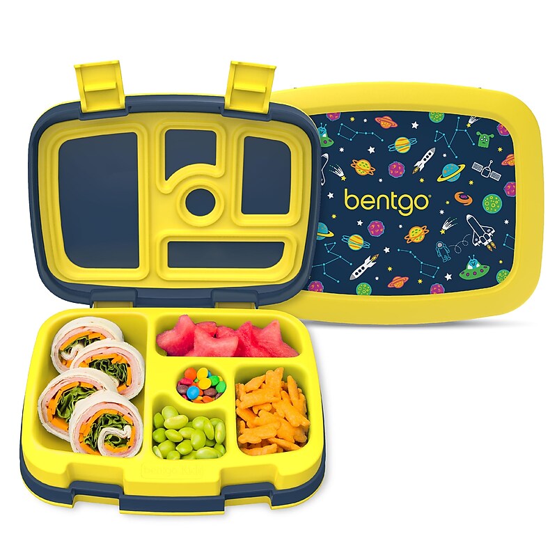 bentgo Kids Bento Box, 5-Compartment, Space, 19.2 oz. (BGKDPT-SAC) image 1