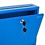 AdirOffice Steel Multipurpose Drop Box Interoffice Mailbox, Large, Blue (631-03-BLU-PKG)~#|#~BCCA2E1C-BB44-449D-805F956948E06C07_sc7