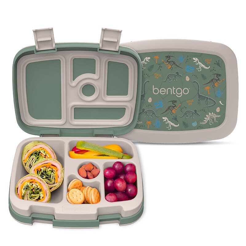 bentgo Kids Bento Box, 5-Compartment, Dino Fossils, 19.2 oz. (BGKDPT-FSL) image 1