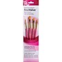 Princeton RealValue Mixed Media Synthetic Taklon Variety Brush Set, Pink, 4/Set, 3 Sets/Bundle (PBXPR9181-3)~#|#~BCD2063D-B12F-4282-A0AEBA5C73880FA0_sc7