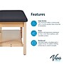 Aristo Wood H-Brace Physician Exam Table with Shelf, Cabinet, Paper Cutter, and Holder, 500lbs. Capacity, Black ~#|#~BCD84190-FDB5-4CF9-807059389EEE5E3F_sc7