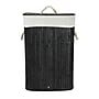 Household Essentials 19-Gallon 1-Section Hamper with Lid, Bamboo, Black (HE1222)~#|#~BCD8E395-0143-4C87-954ACD629EA6D7C3_sc7