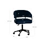Linon Home Decor Products Prestwick Armless Velvet Swivel Computer and Desk Chair, Navy (178541NAVY01U)~#|#~BCD9F956-A1F2-4631-8B14581D2256C76B_sc7