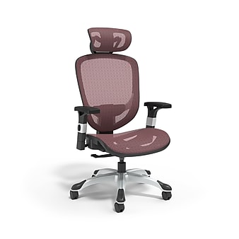 Union & Scale FlexFit™ Hyken Ergonomic Mesh Swivel Task Chair, Maroon (UN59462)