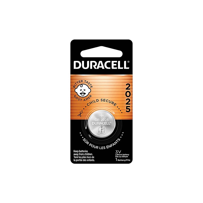 Duracell 2025 Lithium Battery, 3V (DURDL2025BPK) image 1