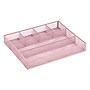 Staples 6-Compartment Metal Mesh Drawer Organizer, Dusty Pink (ST63845)~#|#~BCDE5C43-70B3-4C75-BDDF8D8B79174198_sc7